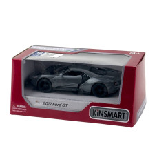 Іграшкова машинка моделька KiNSMART KT5391W Ford GT 2017 метал 12 см інерційна сірий (RZN-23103463)