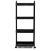 Етажерка на колесах класична SKLM-11 100 х 40 см пластик чорний (RZN-23102581)