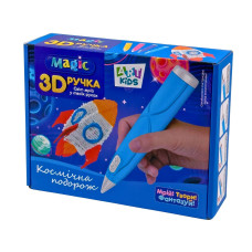 3D ручка AK-0011 пластик трафарети жовтий (RZN-23103740)