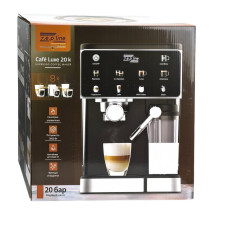 Кавомашина рожкова Zepline ZP-6806 з капучинатором 3000 Вт 2 л чорний зі сріблястим (RZN-23102587)