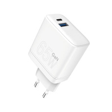 Зарядний блок живлення Type-C+USB WUW C175 65 W 3 A 5 V білий (RZN-23101116)