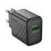 Зарядний блок живлення USB HOCO CS21A Rich 18 W чорний (RZN-23105128) Зарядний блок живлення USB HOCO CS21A Rich 18 W чорний (RZN-23105128)