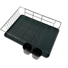 Сушарка для посуду Empire 3368 одноярусна метал 42 х 31 х 11 см чорний (RZN-23100493)