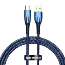 Кабель USB/Type-C 2 м Baseus Glimmer 100 Вт синій (RZN-23102912)