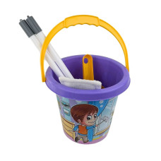 Дитячий ігровий набір 5в1 Інструменти для прибирання Technok Toys 5835 з відерцем фіолетовий (RZN-23101176)