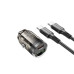 Автомобільний зарядний пристрій з кабелем USB/Type-C BOROFONE BZ29A Talanted 36 W 24 V чорний (RZN-23101113)