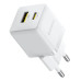 Зарядний блок живлення Type-C+USB Baseus Palm 30 W 20 V 3 А білий (RZN-23104632) Зарядний блок живлення Type-C+USB Baseus Palm 30 W 20 V 3 А білий (RZN-23104632)