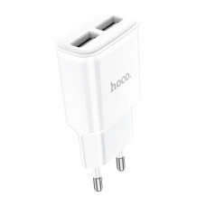 Зарядний блок живлення 2хUSB HOCO C88A Star 5 V 2.4 A білий (RZN-23098770)