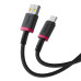 Кабель USB/Type-C 1 м Baseus Dura 60 Вт чорний з червоним (RZN-23106447) Кабель USB/Type-C 1 м Baseus Dura 60 Вт чорний з червоним (RZN-23106447)