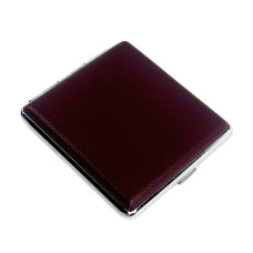 Портсигар 2-12 на 18 сигарет шкірзам коричневий (RZN-23099783)