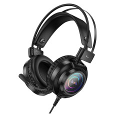 Навушники дротові геймерські HOCO W110 Resource AUX USB з мікрофоном чорний (RZN-23104819)