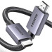 Кабель HDMI/HDMI 1 м UGREEN HD153 4K Cable чорний з сірим (RZN-23101323)
