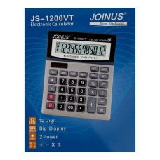 Калькулятор настільний Joinus JS-1200VT сірий з чорним (RZN-23093885)
