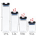 Набір контейнерів для круп 7 штук FOOD Storage Container Set пластик прозорий (RZN-23097997)