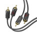 Аудiокабель 2хRCA/2xRCA 1.5 м HOCO UPA29 чорний (RZN-23098792)