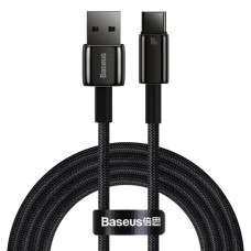 Кабель USB/Type-C 2 м Baseus Tungsten Gold Fast-Charging 100 Вт чорний (RZN-23101574)