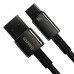 Кабель USB/Type-C 2 м Baseus Tungsten Gold Fast-Charging 100 Вт чорний (RZN-23101574)