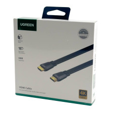 Кабель HDMI/HDMI 3 м UGREEN ED015 Flat Cable чорний (RZN-23104207) Кабель HDMI/HDMI 3 м UGREEN ED015 Flat Cable чорний (RZN-23104207)