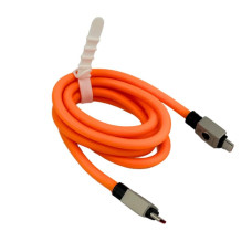 Кабель Type-C/Type-C 1.2 м Usams US-SJ684 100 Вт помаранчевий (RZN-23100569)