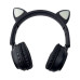 Навушники дитячі бездротові накладні Wireless Earphone ST77M LED MP3 Bluetooth з вушками чорний (RZN-23096513)
