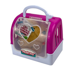 Інтерактивна іграшка Кролик в переносці CH6010 зі звуковими ефектами 16 см бежевий (RZN-23103738)