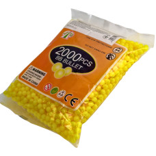 Кульки для дитячої зброї JDB 2000 шт 6 мм жовтий (RZN-23106156)