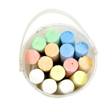 Крейда кольорова 15 шт JAMBO 053Т кругла 6 кольорів (RZN-23102649)