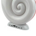 Колонка портативна з годинником Conch Music Light Bluetooth LED білий з помаранчевим (RZN-23101043)