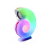 Колонка портативна з годинником Conch Music Light Bluetooth LED білий з помаранчевим (RZN-23101043)