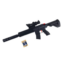 Дитячий автомат 9908 з прицілом гелеві кульки 52 см чорний (RZN-23102643)