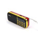 Радіоприймач BKK B837 USB MP3 червоний з золотистим (RZN-23095359)