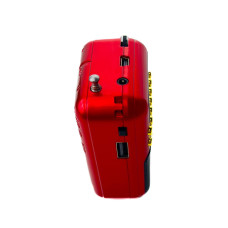 Радіоприймач BKK B872 USB MP3 червоний з чорним (RZN-23092793)