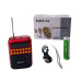 Радіоприймач BKK B872 USB MP3 червоний з чорним (RZN-23092793)