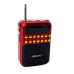 Радіоприймач BKK B872 USB MP3 червоний з чорним (RZN-23092793)