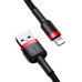 Кабель USB/Apple Lightning 2 м Baseus Cafule Cable 1.5 А чорний з червоним (RZN-23102072)