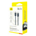 Кабель Type-C/Type-C 1 м Baseus Dynamic 4 100 Вт сірий (RZN-23106330) Кабель Type-C/Type-C 1 м Baseus Dynamic 4 100 Вт сірий (RZN-23106330)