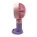 Вентилятор портативний Mini-Fan YM88154 діаметр 8.5 з підставкою рожевий з фіолетовим (RZN-23099478)