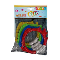 Набір іграшок для купання Рибки Intex 55507 4 предмети різнобарвний (RZN-23102622)