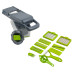 Овочерізка Vegetable Cutter 3355 24 см пластик сірий з зеленим (RZN-23105840)