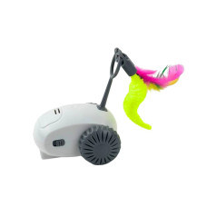 Інтерактивна іграшка для котів Бадмінтон XL-1233 9 см білий з сірим (RZN-23102503)