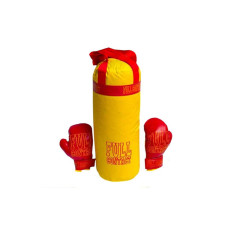 Набір боксерський Danko Toys ДТ-12-05 груша рукавички 65 х 17 см жовтий з помаранчевим (RZN-23099330)
