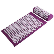 Масажний ортопедичний килимок Медика Acupressure Mat 65 х 41 з подушкою фіолетовий (RZN-23097762)