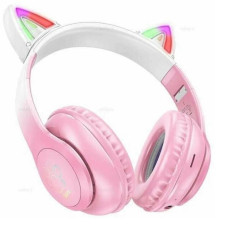 Навушники дитячі бездротові накладні HOCO W42 Cat Ears LED Bluetooth з вушками рожевий (RZN-23104120) Навушники дитячі бездротові накладні HOCO W42 Cat Ears LED Bluetooth з вушками рожевий (RZN-23104120)