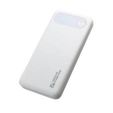 Універсальна мобільна батарея 10000 mAh Usams CD249 PB80 20 W повербанк з дисплеєм білий (RZN-23105495)