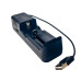 Зарядний пристрій USB 1x14500/18650/26650 HD-132650A 1200mA 4.2В чорний (RZN-23095774)