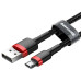 Кабель USB/micro-USB 2 м Baseus Cafule 1.5 А чорний з червоним (RZN-23105628) Кабель USB/micro-USB 2 м Baseus Cafule 1.5 А чорний з червоним (RZN-23105628)