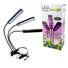 Фітолампа LED Plant Grow Leight на прищіпці USB з таймером 3 лампи чорний (RZN-23093785) Фітолампа LED Plant Grow Leight на прищіпці USB з таймером 3 лампи чорний (RZN-23093785)