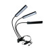 Фітолампа LED Plant Grow Leight на прищіпці USB з таймером 3 лампи чорний (RZN-23093785) Фітолампа LED Plant Grow Leight на прищіпці USB з таймером 3 лампи чорний (RZN-23093785)