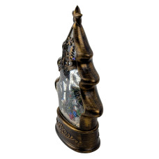 Нічник музичний новорічний LED Ялинка HC-S040 USB від батарейок 20 х 8 х 30 см коричневий (RZN-23103718)