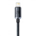 Кабель USB/Apple Lightning 2 м Baseus Crystal Shine 2.4 А чорний (RZN-23102875)